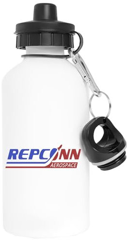 Vendax Repconn Aerospace Aluminium Weiße Wasserflasche Mit Schraubverschluss Aluminium White Water Bottle With Screw Cap
