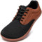 JUEQIBAA Uomo Barefoot Scarpe Minimaliste Trail Running Scarpa da Camminata Leggere Antiscivolo Marrone 42