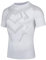 AMZSPORT Kompressionsshirt Herren Kurzarm Funktionsshirt Laufshirt Schnelltrocknend Sportshirt, Weiß XL