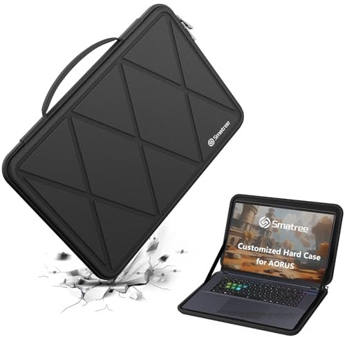 Smatree Hard Eva Schutzhülle Kompatibel für 16 Zoll GIGABYTE AORUS G6X 9KG 2024/G6X 9MG 2024, für 15,6 Zoll G5 GD/G5 KD/G5 MD, für GIGABYTE A5 K1/A5 X1/G5 KC Gaming Laptop Slim Sleeve (X8292)