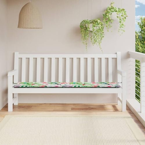 LAPOOH Kissen für Gartenbank, Stoff, mehrfarbig, 200 x 50 x 3 cm, Kissen für den Außenbereich, Kissen für Paletten, Outdoorkissen, Bodenkissen