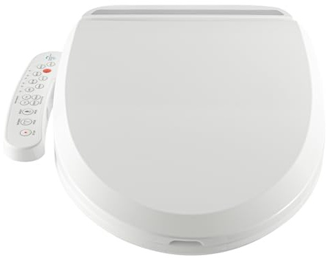 Elektrischer Toilettensitz, Smart Toilettendeckel mit verschiedene Reinigungsmodi, Einstellbare 3-Gang-Temperatur, Elektronisches Bidet, Tragfähigkeit 250 kg