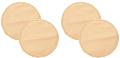 SAFIGLE 4pcs Soft Castor Oil Breast Pad Nursing Pads for Breastfeeding Portable Sleep Aid