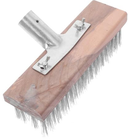 Happyyami Brosse De Nettoyage Acier avec Connecteur Brosse à Sol Multi-Usage pour Élimination Et Mousse Longue Poignée pour De Bain Cuisines Et