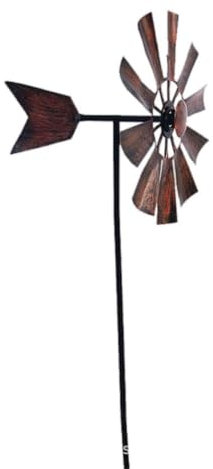 YXKJHH Moulin à Vent en métal en Fer, décoration de Jardin, décoration de Plantes, Moulin à Vent, girouette, Moulin à Vent Rotatif