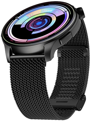 iHoxstrapie 20mm 22mm Cinturino Compatibile con Amazfit Huawei Xiaomi Withings Polar Suunto Smart Watch, Sport Moda Leggero Traspirante Acciaio Cinturini di Ricambio Nero
