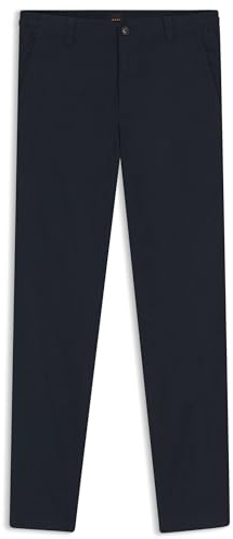 BOSS Hose Aus Leinen-Mix Mit Logo-Detail