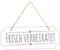 Frau WunderVoll® Schild FRISCH VERHEIRATET, 40 x 15 cm, Holz/Wegweiser, Hochzeit Vintage, Hochzeitsschild, Kirche, Standesamt, Stuhldekoration, Hochzeitsgeschenke Brautpaar Schild