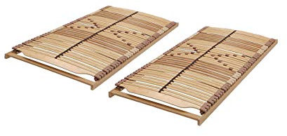 MALIE Panda Superflex NV Lattenrost-Set in Überlänge 180 x 220 cm – bestehend aus 2 x Lattenrost Panda Superflex NV in Überlänge 90 x 220 cm