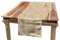 ABAKUHAUS ägyptisch Tischläufer, Dated Hieroglyphics, Esszimmer Küche Rechteckiger Dekorativer Tischläufer, 40 x 180 cm, Braun Tan