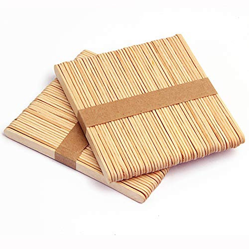 Gshy Sticks für Lutscher, Naturholz, Farbe Rührstäbchen aus Holz, Basteln, Holzhandwerk, ideal für Basteln und Handwerk (Natur)