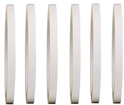 Rouleaux de ruban adhésif fin pour artiste et artiste effaçable à sec de 72 yard/rouleau de ruban blanc pour tableau blanc, grille de marquage, bande de positionnement de bureau