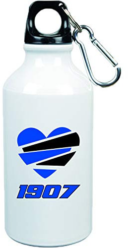 Tipolitografia Ghisleri Borraccia Bergamo cuore spezzato con moschettone - 500 ml.