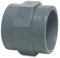 Mega 0110817 - Gewindemuffe PVC-U 20 mm x 1/2 Zoll Klebemuffe x Innengewinde 10 bar Grau