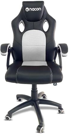 Nacon Silla Gaming Ergonómica de Altura Ajustable en Blanco PCCH-110