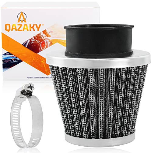 QAZAKY Filtro dell'aria universale per pulizia 57 mm, 58 mm, 59 mm, 60 mm, compatibile con moto da 50 cc-90 cc, 110 cc, 125 cc, 150 cc, 200 cc, 250 cc, GY6, moto, ATV, scooter, quad, go kart,
