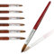 Kolinsky Sable Acrylic Nail Brush,100% Pure Kolinsky Hair Oval Shaped Natural Chinese Redwood Handle for Carving Painting Extending, with protected pipe，Size 14