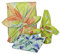 ROTH Geschenktuch - Sommer, 3er Set, Furoshiki wiederverwendbar zum verpacken von Geschenken auf japanische Art