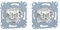 Schneider Electric Merten MEG3150-0000 - Unterputz Taster - Taster-Einsatz 1-polig -10 A - AC 250 V & Merten MEG3116-0000 - Ausschalter und Wechselschalter Einsatz - 10 A - AC 250 V – Steckklemmen