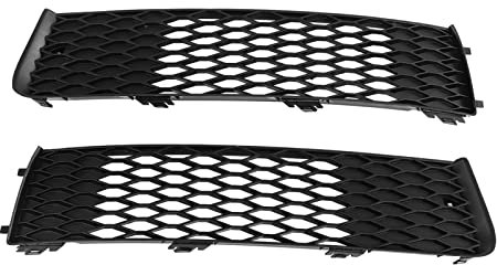 KIMISS Kühlergrill-Grilleinsatz, 1 Paar Unterer Grill für Vordere Stoßstange 4L0807697B, Auto-Außenzubehör, Ersatz für Q7 2010-2015