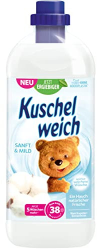Kuschelweich Weichspüler, sanft & mild, 38 Waschladungen, 1 l