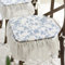 Yadlan Stuhlkissen mit BäNdern RüSchen, Vintage Sitzkissen Esszimmer Landhaus, Sitzpolster Stuhl 42x38 mit FüLlung Und KissenhüLle, Stuhlauflagen KüChenstuhl mit BäNdern rutschfest Boden, 4er Set