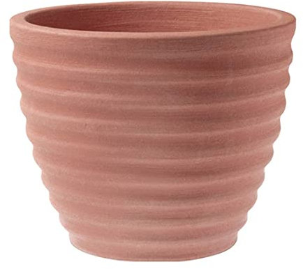 Vasar Pflanztopf Murano, Blumentopf frostbeständig, Ø 35 cm, Höhe 29 cm, Kunststoff, orange/terrakotta