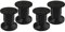 4 x SOTECH Pieds de meuble ALPHA pieds de canapé réglables anodisés noir, chargeable jusqu'à 250 kg Hauteur : 80 mm