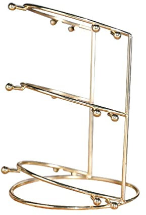 Exingk Braut Stirnbänder Display Ständer Prinzessin Krone Organizer Braut Tiara Krone Halter Rack für Braut Haarschmuck Aufbewahrung Tiara Display Rack