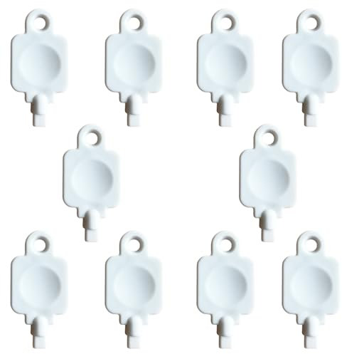 KeyPower 50413 Toilettenpapierspenderschlüssel für Georgia Pacific Cintas, kompatibel mit Jumbo-Rollen-Badetuchspendern (#58050#59009) und Vista Center-Pull Handtuchspender (# 54050), 10 Stück