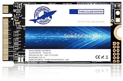 Dogfish M.2 2242 SSD 256GB NVMe PCIe Gen3 x 4 Unit?a stato solido interna, 3D NAND TLC, SSD da gioco, velocit?R/W fino a 2200MB/s e 1800MB/s (M.2 2242 PCIe, 256GB)
