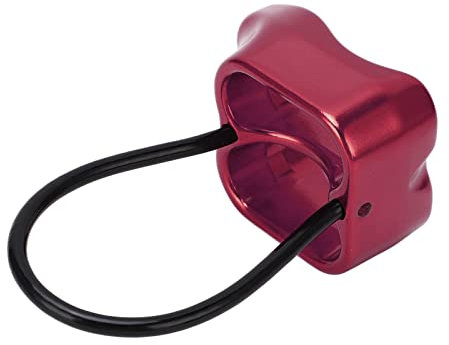 Descensor ATC, Agujero de Cuerda Doble Compacto, Aseguramiento y Descensor Polivalente de Alta Resistencia para Extensión de Cuevas (Vino Rojo)
