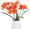 XZJMY Künstliche Freesien-Blumen, künstliche Lilien für Hochzeit, Zuhause, Party, Garten, Geschäft, Büro, Dekoration, Orange, 3 Stück