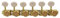 Guyker Lot de 6 accordeurs de cordes de verrouillage de guitare classiques en ligne, chevilles d'accordage de verrouillage, pièces de rechange pour guitares électriques de style ST TL, folk ou