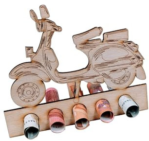 Geldgeschenk Verpackung - originelles Holz Geldgeschenk - Geschenkidee für Männer und Frauen zum Geburtstag (Roller - Moped)