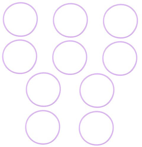 ibasenice 10 Pack Stretchy Elastic Wristbands Silicone Bracelets Jelly Wristband Night Glow Purple