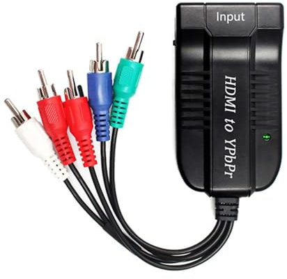 MOUDOAUER 5RCA HDMI a Scaler maschio RGB Componente YPbPr Video e R/L Audio Scaler Adapter Converter