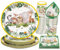 Party Go Juego de vajilla de fiesta de animales de la selva, 96 unidades, platos de papel desechables, vasos para fiestas en la selva, vajilla, platos para servir a 24 invitados