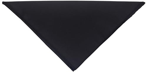 fashionchimp Bandana aus 100% Baumwolle, Premium-Qualität, Nicki-Halstuch für Damen und Herren, 50x50cm (Schwarz-Uni) BAN001