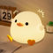 DoDo Duck Lamp, Cute Pea Duck Night Light, 2 Levels Dimmable Ducky Night Lamp, LED Squishy Animal Light for Kids Sleep, Rechargeable Bedside Touch Silicone Lamp, College Dorm Decor Gift Toy