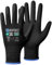 KAYGO Safety Work Gloves MicroFoam Nitrile Coated 3 Pairs, KG18N, Seamless Knit Nylon Glove with Abrasion and Oil Resistant Grip, Ideal for General Purpose, Automotive, DIY (Medium, Black)