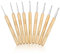 9 Stück Häkelnadel-Set Holz Häkelnadeln, Häkelnadel für Arthritische Hände, Ergonomischer Holzgriff zum Häkeln Häkelset für Anfänger (2,0-6,0 mm)