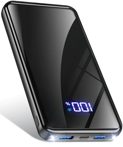 Eimsiol Power Bank, 22,5 W Powerbank 20000 mAh (USB-C Input & Output), PD 3.0 QC 4.0 Batteria esterna per cellulare con torcia, compatibile con iPhone 16 15 14 13 12 Samsung Galaxy iPad e (nero)