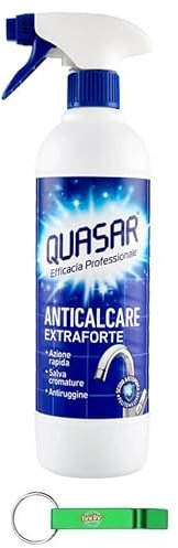 12 X Quasar Anticalcare Extraforte – Detergente anti-calcare extra forte – Detergente 580 ml + portachiavi Beni Culinari gratuito