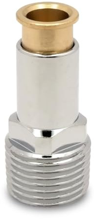 Radiator Towel Rail Isolation Shut Off Valve Tail End Compression - Straight (Pair)