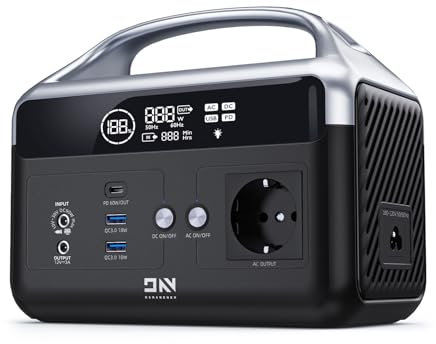 Buzaza DaranEner NEOZ Stazione di alimentazione portatile 300W 179,2Wh LiFePO4 Batteria Onda sinusoidale pura Presa CA DC5521 Porte USB-A QC3.0 18W USB-C PD 60W Torcia LED Generatore solare per campeg