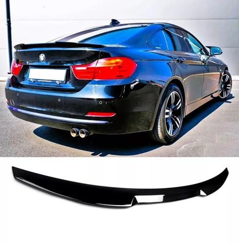 For Auto Perfectionists UK Rear Boot Spoiler Compatible With BMW 4 Series Gran Coupe F36 2013-2020 M4 Style ABS Gloss Black
