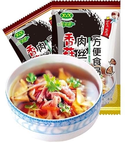 Freeze-dried vegetable soup,Hot and sour soup,Sauerkraut soup,mushroom soup,brewed instant soup,healthy and nutritious breakfast,convenient side dishes,soup gifts (Mushroom soup,10 packs)