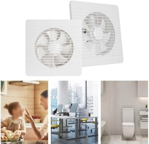 Efficiently Removes Moisture Wall Mounted Exhaust Fan Perfect for Bathroom Use (8inch)