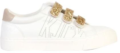 Kaporal Damen Tippyk Freizeitschuhe, Sneaker, Weiß/Gold, 36 EU